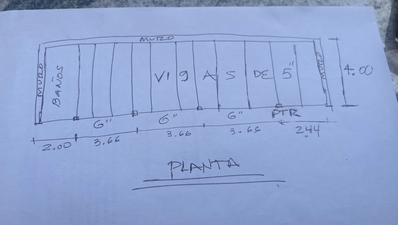 Dibujo inicial compartido por un cliente
